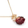 Preserved rosebud pendant necklace by Cherie Jewels